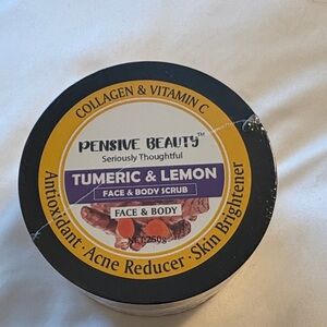 Turmeric & Lemon Face and Body Scrub - New Sealed Collagen & Vitamin C